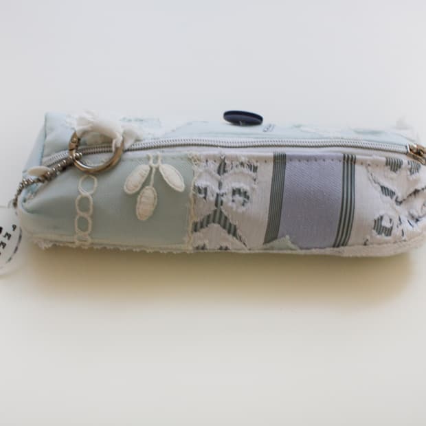 Blue Moth Pencil Case