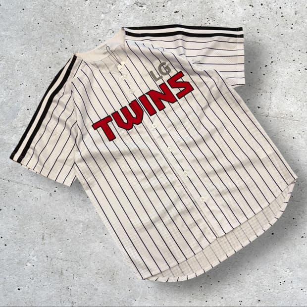 [100] 23s LG트윈스 박동원 사인 야구 유니폼 스트라이프 C673