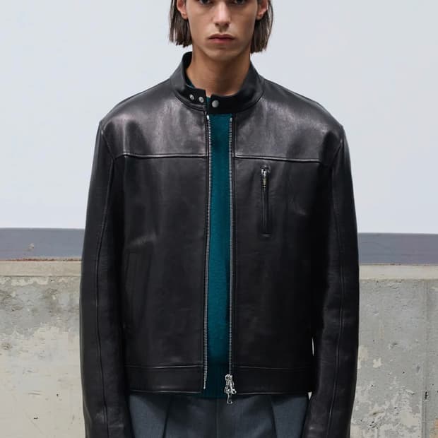 프리미엄 램스킨 베지터블 스탠드카라 자켓