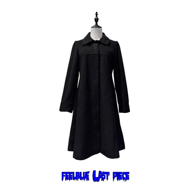 AXES FEMME gothic black flare coat