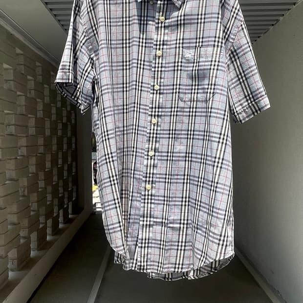 [Burberry] Check  Short Sleeve Shirts