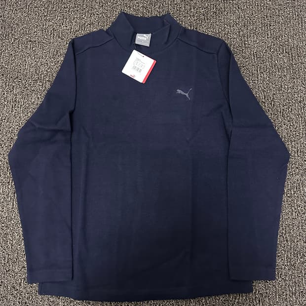[새상품] PUMA 푸마 목폴라 긴팔티셔츠 네이비 M
