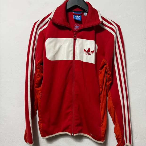 아디다스 40주년 한정판 레드 오리지날 져지 트랙탑
