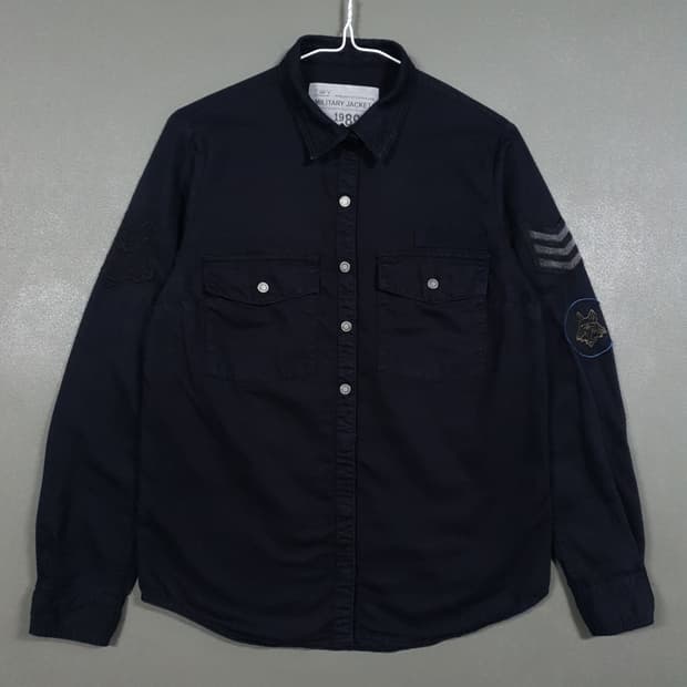 실측 여성 55) 쟈딕앤볼테르 린넨 블렌디드 밀리터리 자켓 자수 셔츠