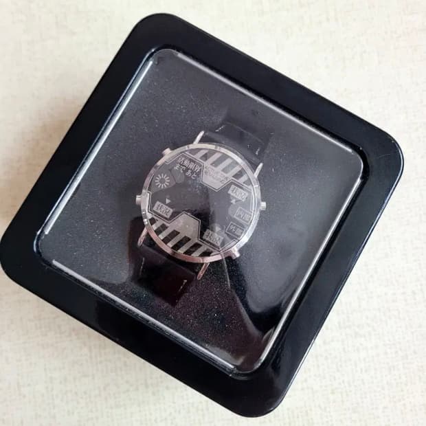 레어 한정판) 세제품 에반게리온 신극장판 네르프 LED 디지털 시계