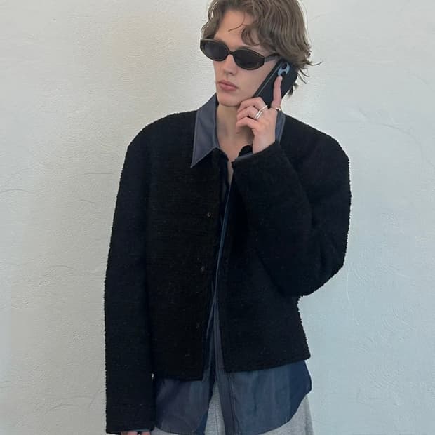 엘무드 셀러브리티 트위드 자켓