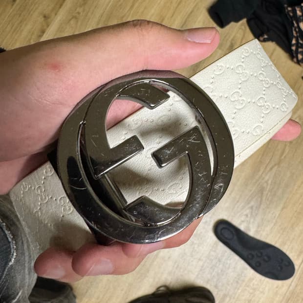 구찌 인터로킹 버클벨트