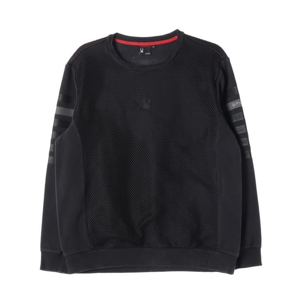 스파이더 테크니컬 메쉬 믹스 맨투맨 블랙 XXL