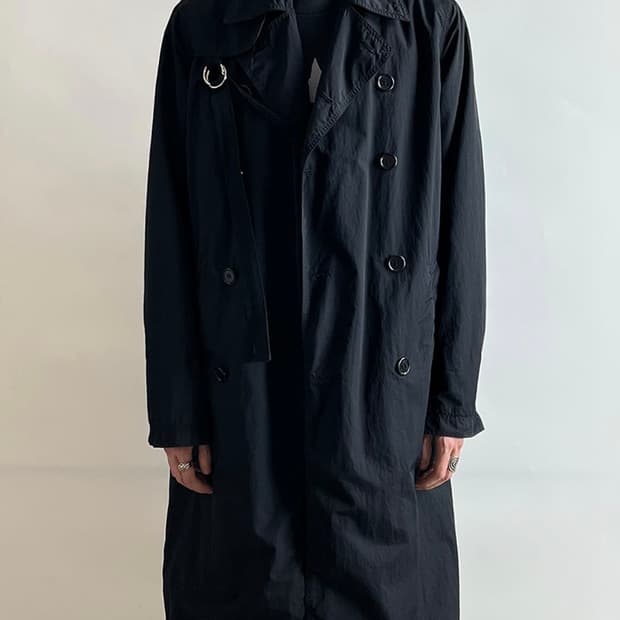 john undercover 나일론 메탈 링코트