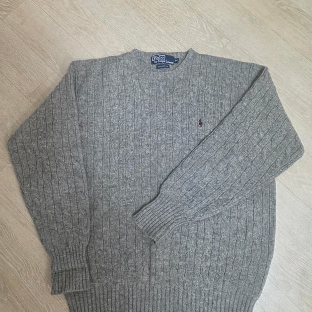 폴로랄프로렌 셰틀랜드 울 케이블 니트 95