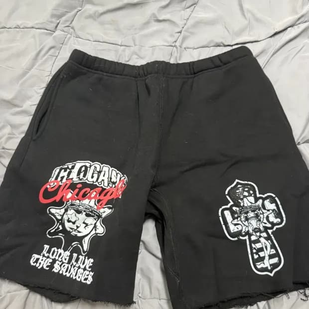 글로갱 Long Live Savages Shorts M
