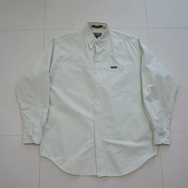 90s 폴로 챕스 랄프로렌 캔디 스트라이프 버튼다운 옥스포드 셔츠