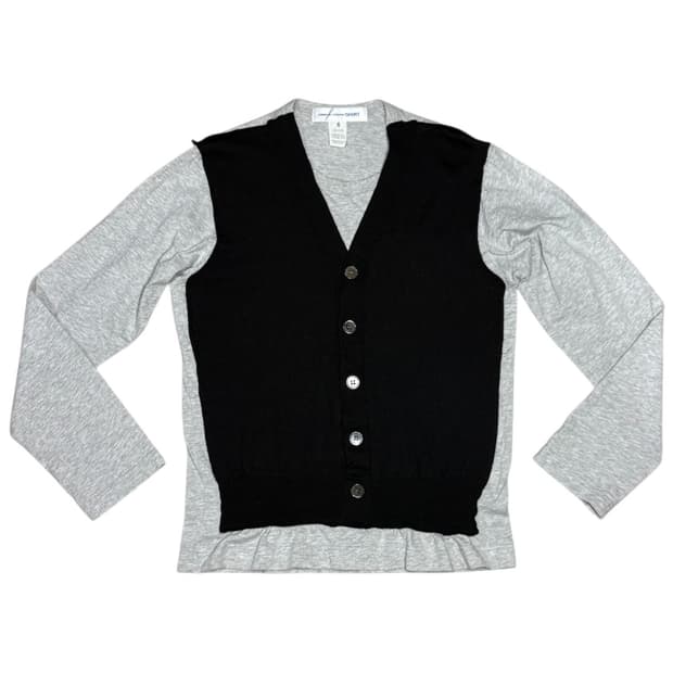 꼼데가르송 아카이브 실제 가디건 봉합 롱슬리브 티셔츠