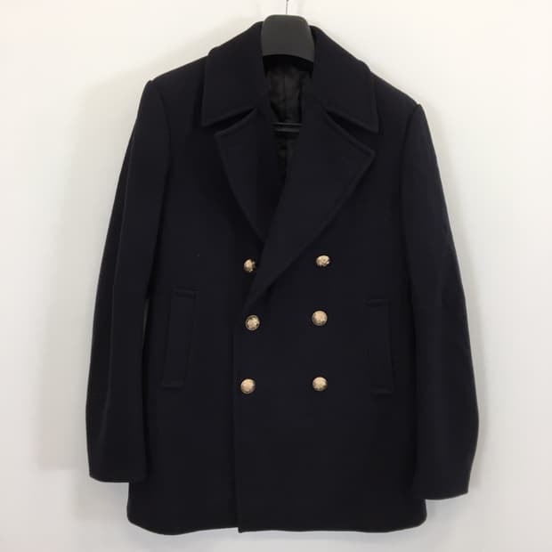 마마가리 금장 더블 브레스티드 누빔코트 95 