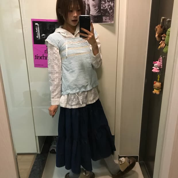 𖤐소프트 민트 모리걸set𖤐 