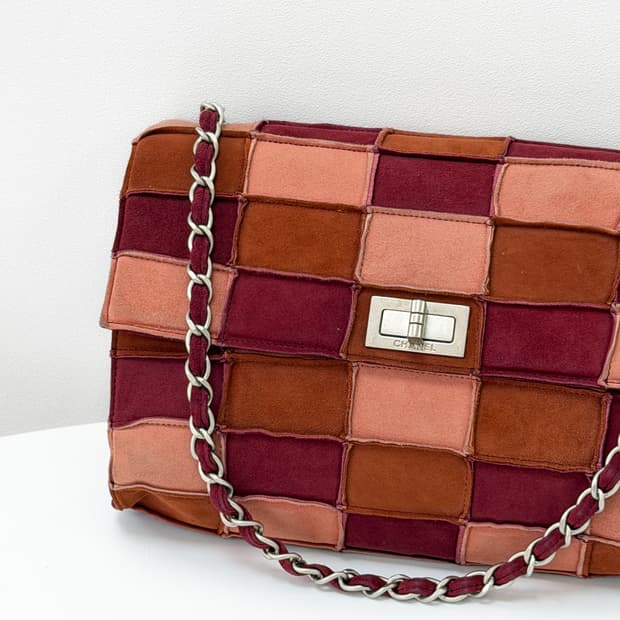 샤넬 패치워크 스웨이드 플랩 체인 숄더백