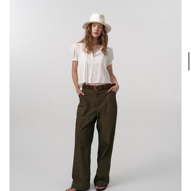 더바넷 airy fatigue pants_kakhi