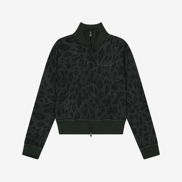 아캄 Leopard Logo Track Jacket (Black)