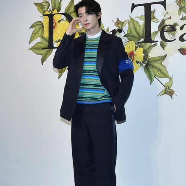 디올 데님 티어스 알파카 롱 슬리브 