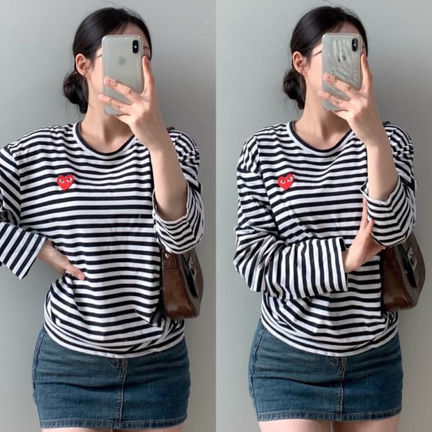 꼼데가르송 롱슬리브