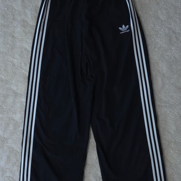 [XS] 발렌시아가 아디다스 포플린 트랙팬츠 논스티치 블랙
