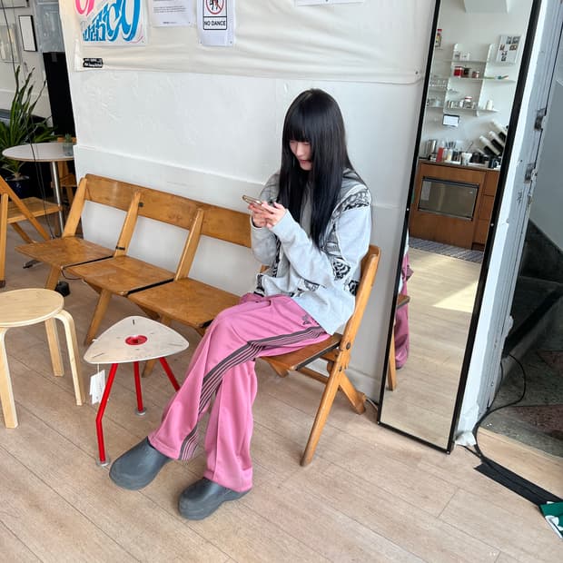 knit pattern sweatshirt no.3