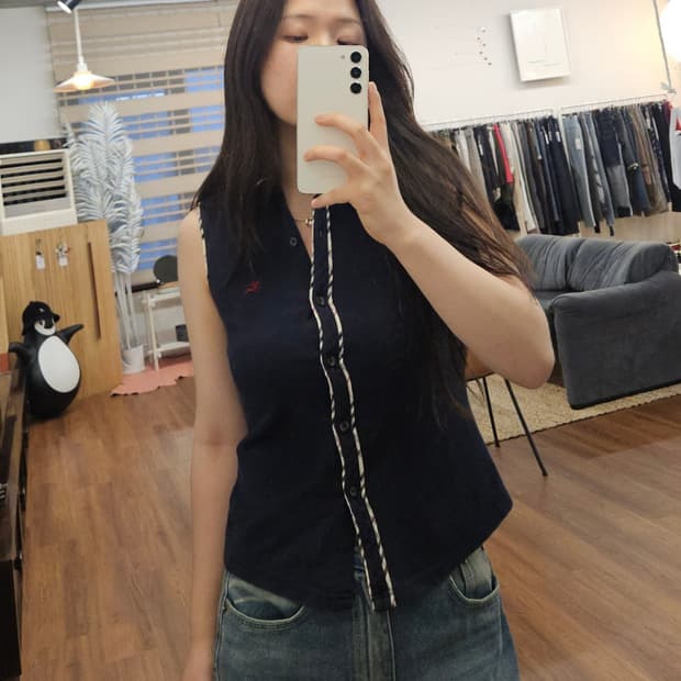 버버리 슬리브리스 셔츠