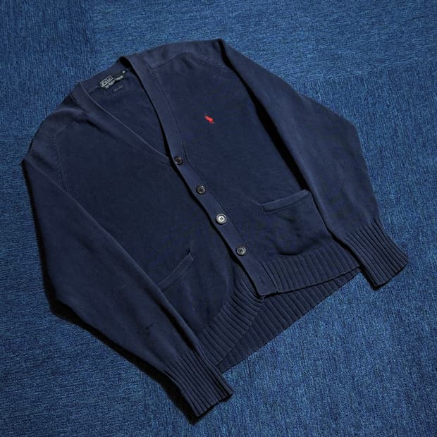 폴로 랄프로렌 네이비 니트 가디건