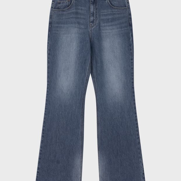 (S) 준느 P19 Denim Blue 데님 플레어 진 블루 JUNNE