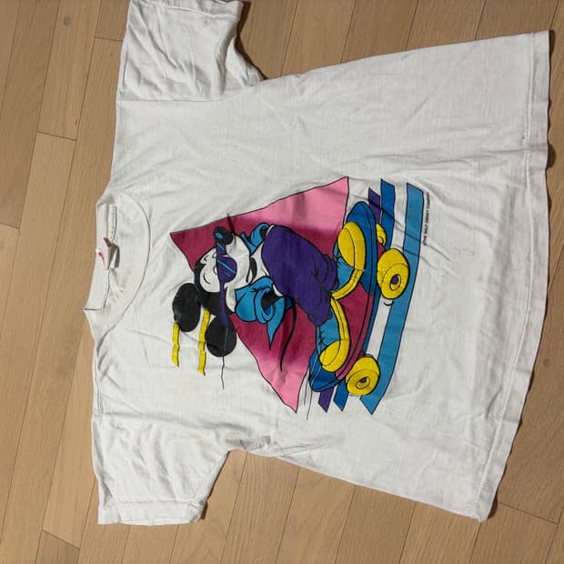 80s mickey skateboard shirt