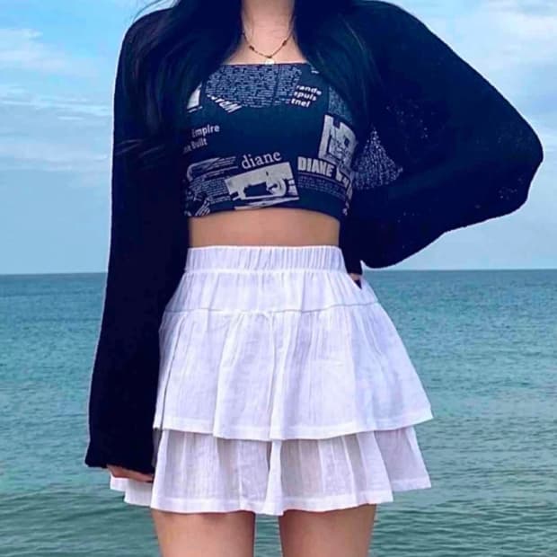 미니 캉캉스커트 새상품