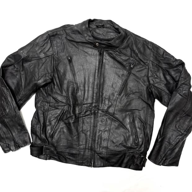 레더 바이커 자켓