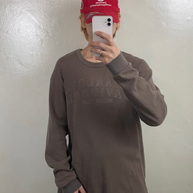 할리데이비슨 브라운롱슬리브