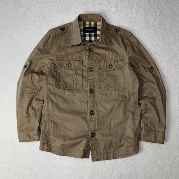 버버리 런던 사파리 셔츠 자켓 