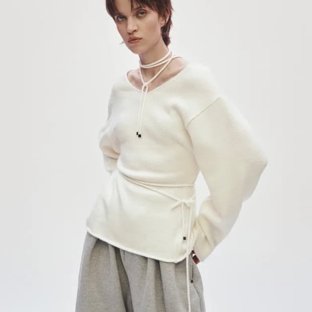 treemingbird  2-way Strap Knit [ Ivory ]