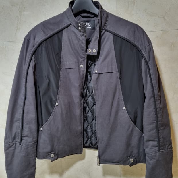 애드오프 파이프 패디드 바이커 자켓 M