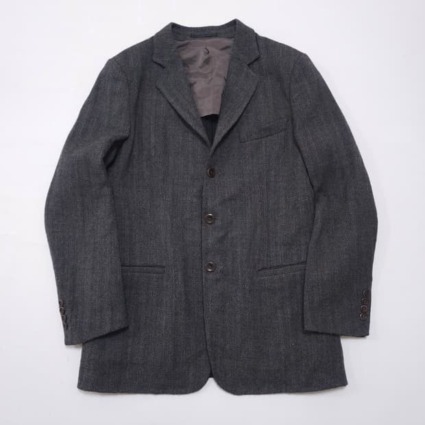 알마니 헤링본 울 자켓