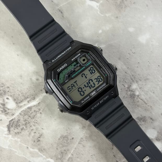 카시오 시계 10년 배터리 WS-1600H