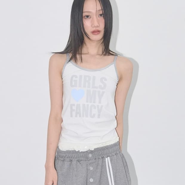 팬시클럽 슬리브 FANCY SLEEVELESS (GRAY)
