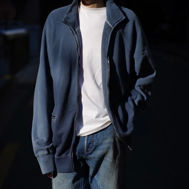 [2]마티앤선즈 빈티지 네이비(bottle) 스웻 집업