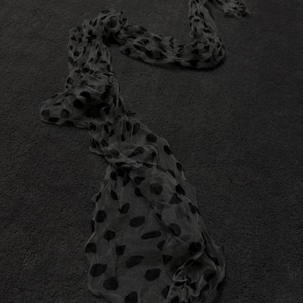 Vintage v-kei punk mood dot scarfo