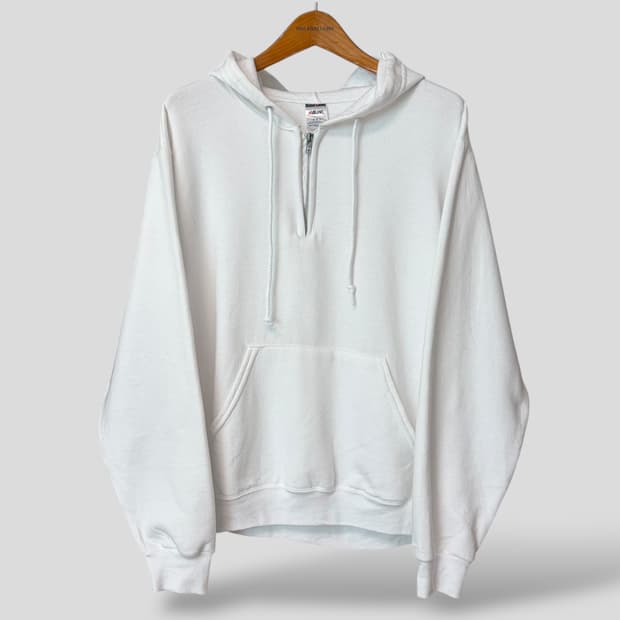 (M)빈티지 Jerzees 저지스 블랭크 하프집업 스웨트 후드티셔츠