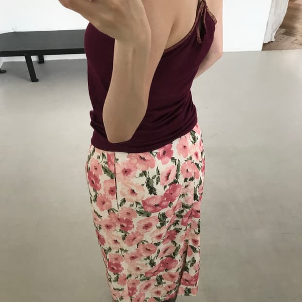 vintage pearl sleeveless