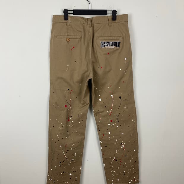 디스이즈네버댓 페인팅 크레이지 워크 코튼팬츠 L <498>