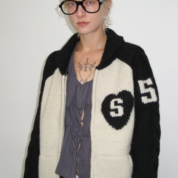 썬번프로젝트 코위찬 케이블 자켓 울니트래글런자카드가디건배색나그랑꽈배기하트