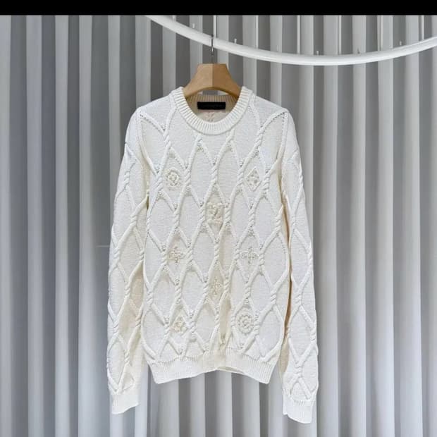 XL / 루이비통 엠벨리시드 케이블 울 블렌드 니트 / 25년형