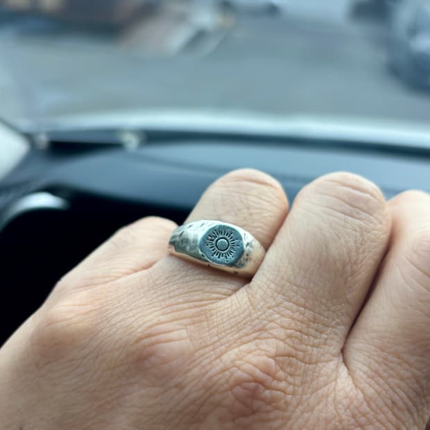 스터링 실버 925 실버링 은반지 24호