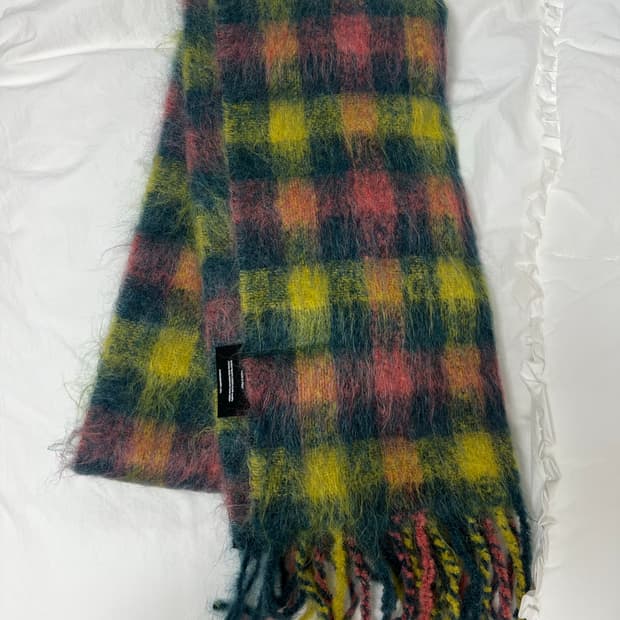 앤더슨벨 베니토 체크 머플러