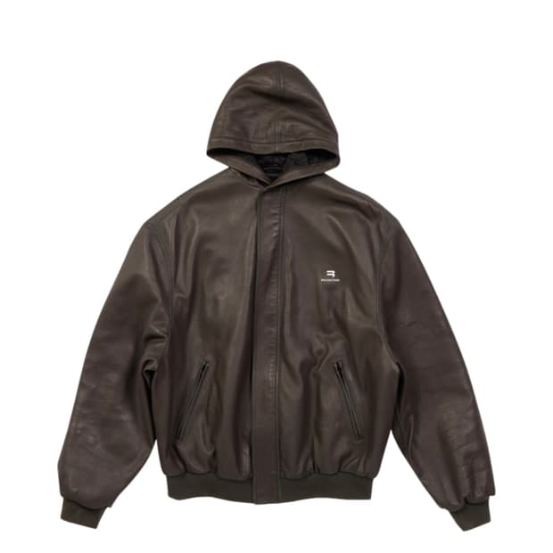 [44] 발렌시아가 스포티비 택시 블루종 후드 브라운