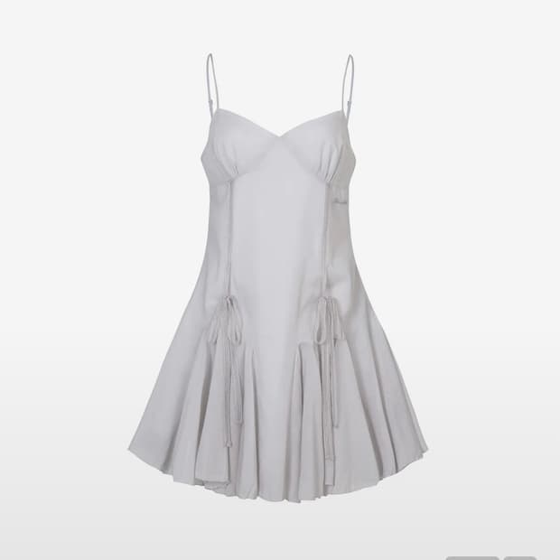 페인오어플레져 ARIEL LACE DRESS light grey